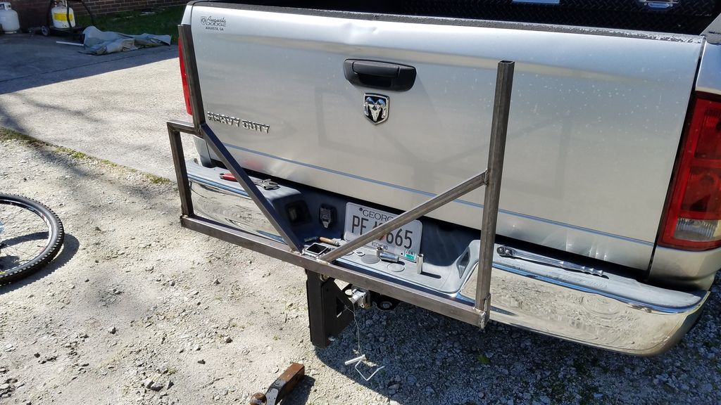 Roof rack use on trailer hitch?